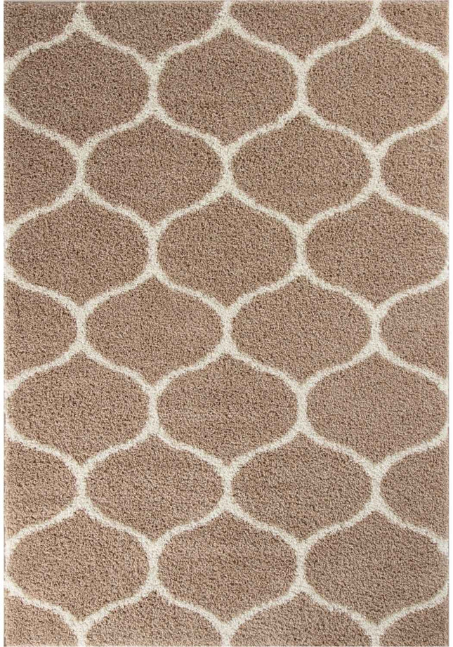 Moroccan Beige Shaggy Rug | 620