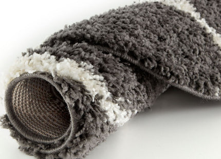 Moroccan Dark Grey Shaggy Rug | 640