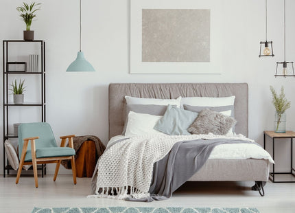 Moroccan Duck Egg Blue Shaggy Rug | 650