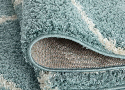 Moroccan Duck Egg Blue Shaggy Rug | 650