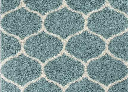 Moroccan Duck Egg Blue Shaggy Rug | 650