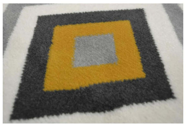 Maestro Geometric Yellow Rug | 3658 GB12