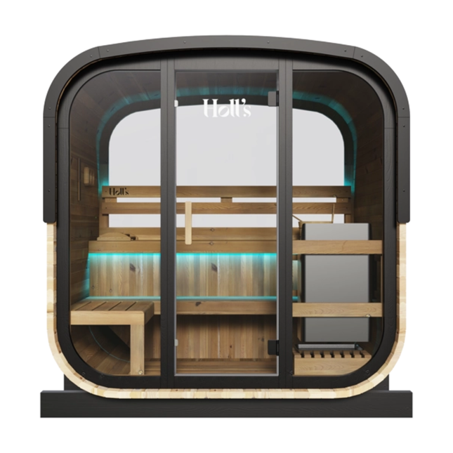 Holl's Hestia 3–4 Person Outdoor Sauna with Vulkano 6kW Heater