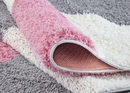 Myshaggy Geometric Pink Rug