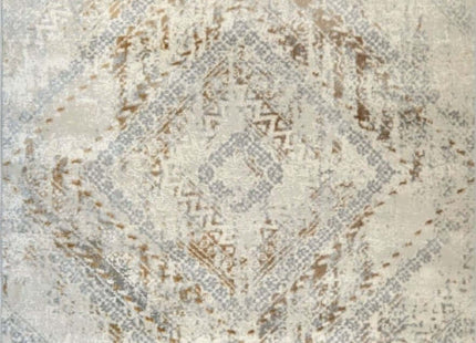 Abstract Vintage Cream/Ochre Rug