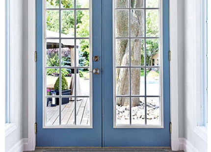 Stockholm Lead/Light Blue Washable Mat