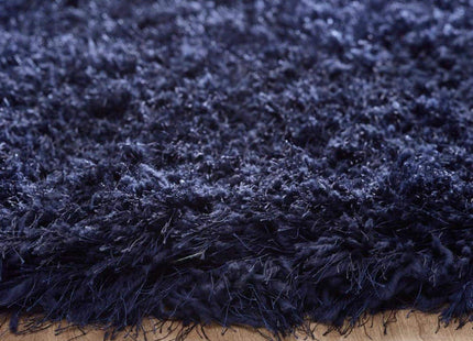 Extravagance Navy Shaggy Rug