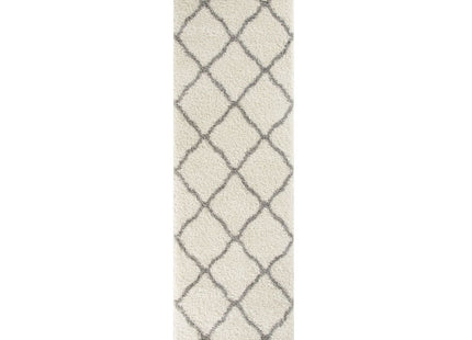 Moroccan Ivory Shaggy Rug | 700