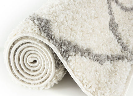 Moroccan Ivory Shaggy Rug | 700