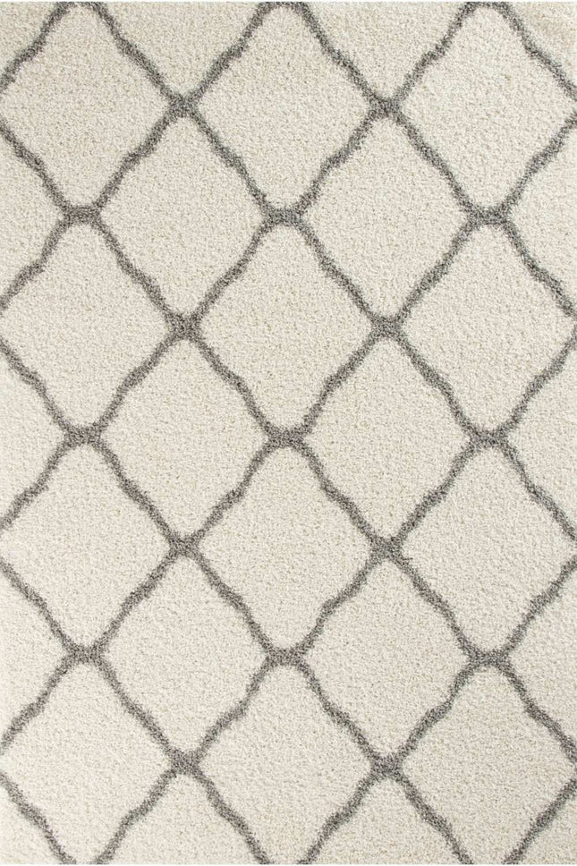 Moroccan Ivory Shaggy Rug | 700