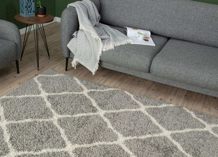 Moroccan Grey Shaggy Rug | 710