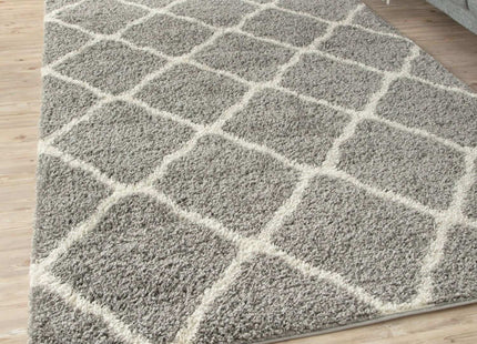 Moroccan Grey Shaggy Rug | 710