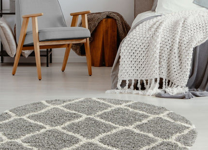 Moroccan Grey Shaggy Rug | 710