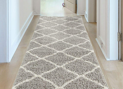 Moroccan Grey Shaggy Rug | 710
