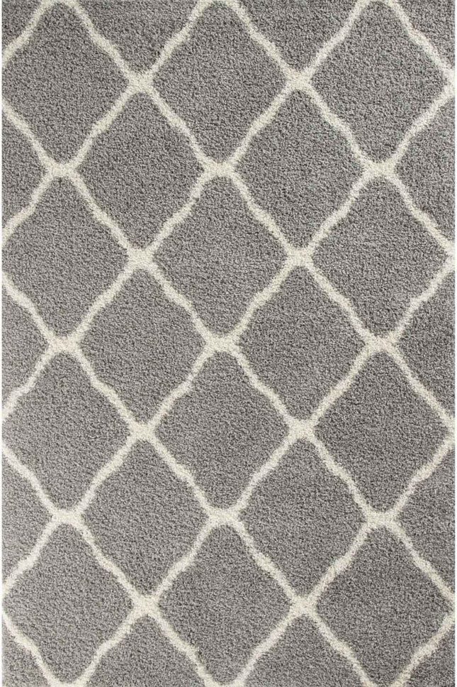 Moroccan Grey Shaggy Rug | 710