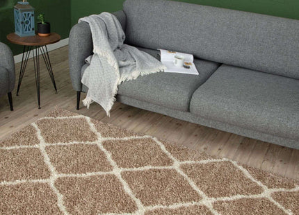 Moroccan Beige Shaggy Rug | 720