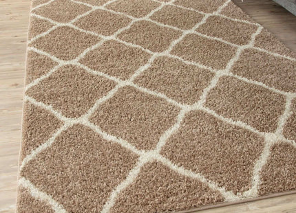 Moroccan Beige Shaggy Rug | 720