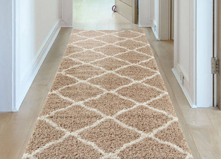 Moroccan Beige Shaggy Rug | 720