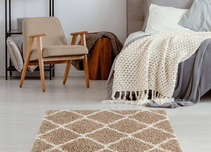 Moroccan Beige Shaggy Rug | 720