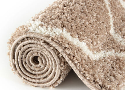 Moroccan Beige Shaggy Rug | 720