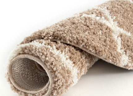 Moroccan Beige Shaggy Rug | 720