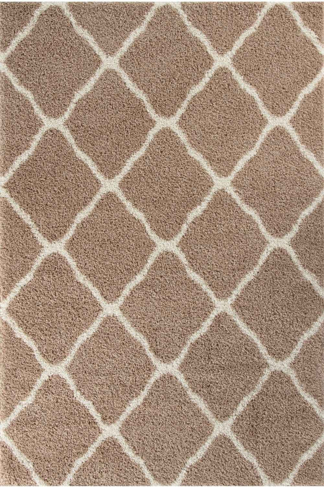 Moroccan Beige Shaggy Rug | 720