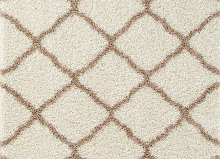 Moroccan Ivory Shaggy Rug | 730