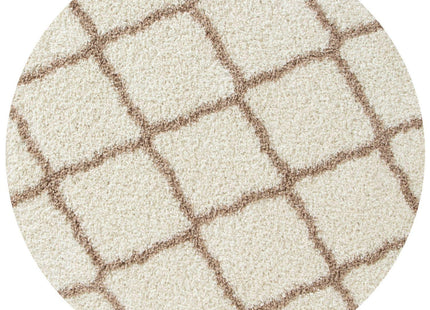 Moroccan Ivory Shaggy Rug | 730