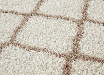 Moroccan Ivory Shaggy Rug | 730