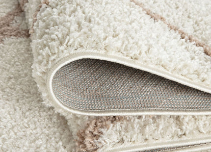 Moroccan Ivory Shaggy Rug | 730