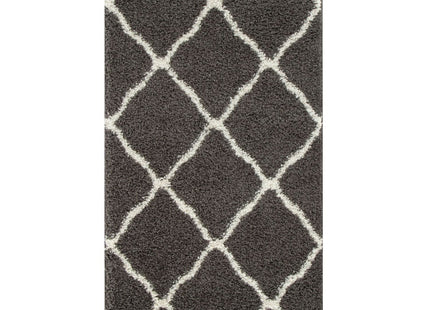 Moroccan Dark Grey Shaggy Rug | 740