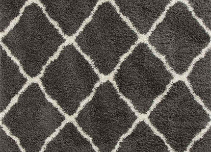 Moroccan Dark Grey Shaggy Rug | 740