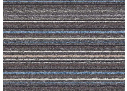 Stockholm Lead/Light Blue Washable Mat