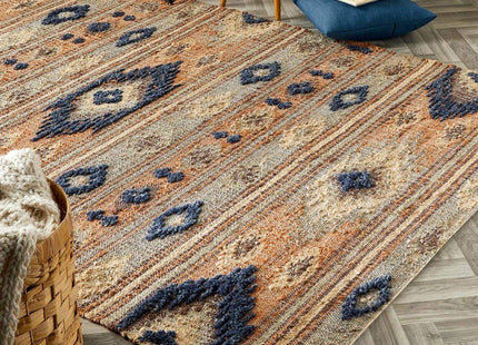 Indio Multicolour Aztec Jute Rug