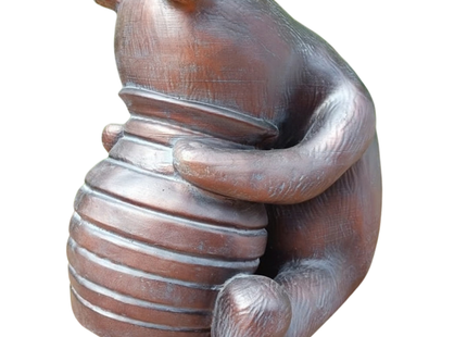 Winnie the Pooh 50cm antique bronze garden sculpture