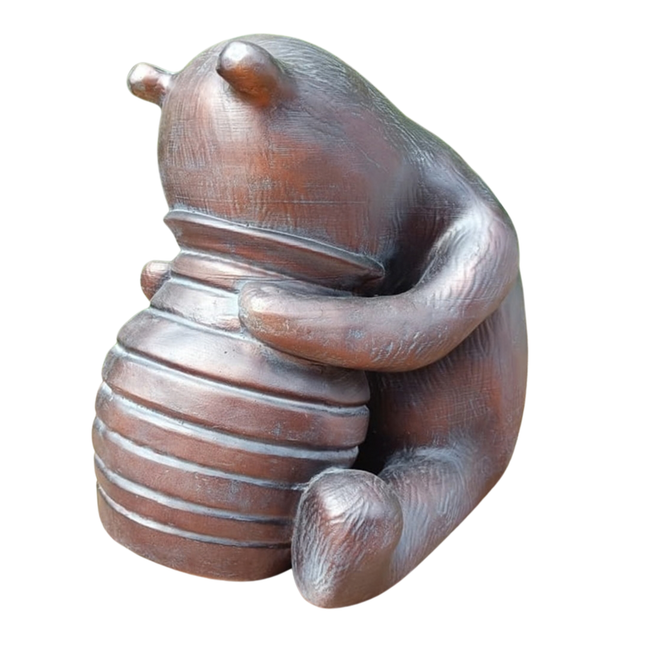 Winnie-the-Pooh Garden Sculpture – 50cm, Antique Bronze