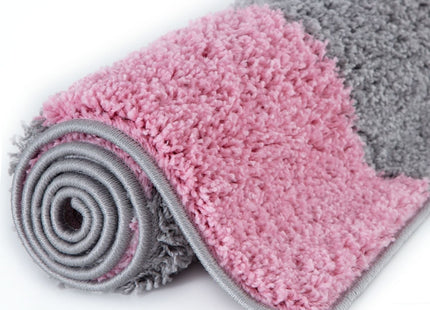 Myshaggy Geometric Pink Rug