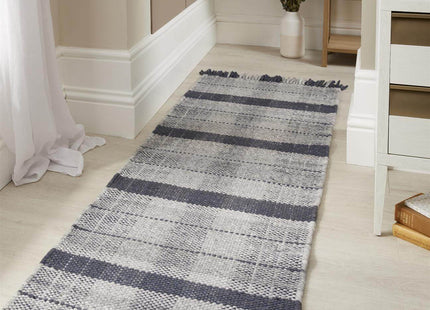 Highland Navy Checkered Rug