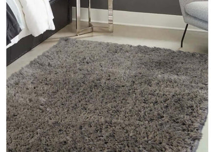 Soft Washable Grey Shaggy Rug | SA-04