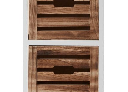 Portsmouth Natural and White Wooden 2 Drawer Chest