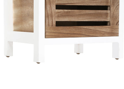 Portsmouth Natural and White Wooden 2 Drawer Chest