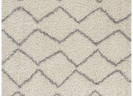 Moroccan Ivory Grey Shaggy Rug | 800
