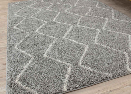 Moroccan Grey Shaggy Rug | 810