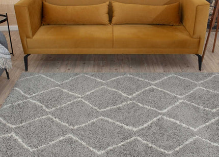 Moroccan Grey Shaggy Rug | 810