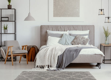 Moroccan Grey Shaggy Rug | 810