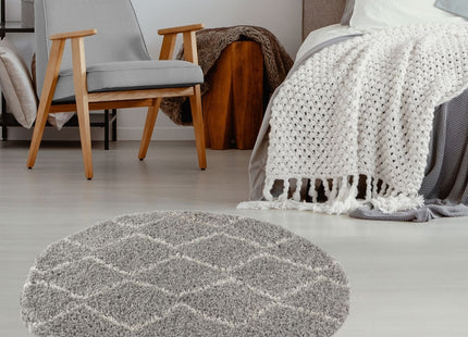 Moroccan Grey Shaggy Rug | 810