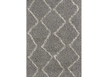 Moroccan Grey Shaggy Rug | 810