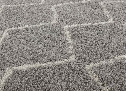 Moroccan Grey Shaggy Rug | 810