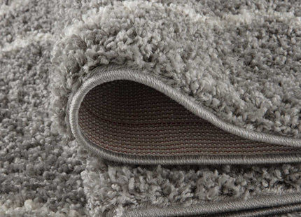 Moroccan Grey Shaggy Rug | 810