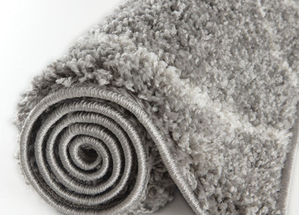Moroccan Grey Shaggy Rug | 810